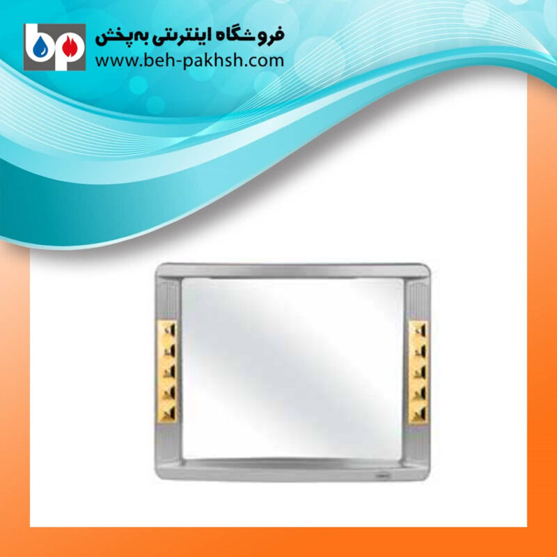 خرید آینه مدل نسترن برند حباب سفید کروم