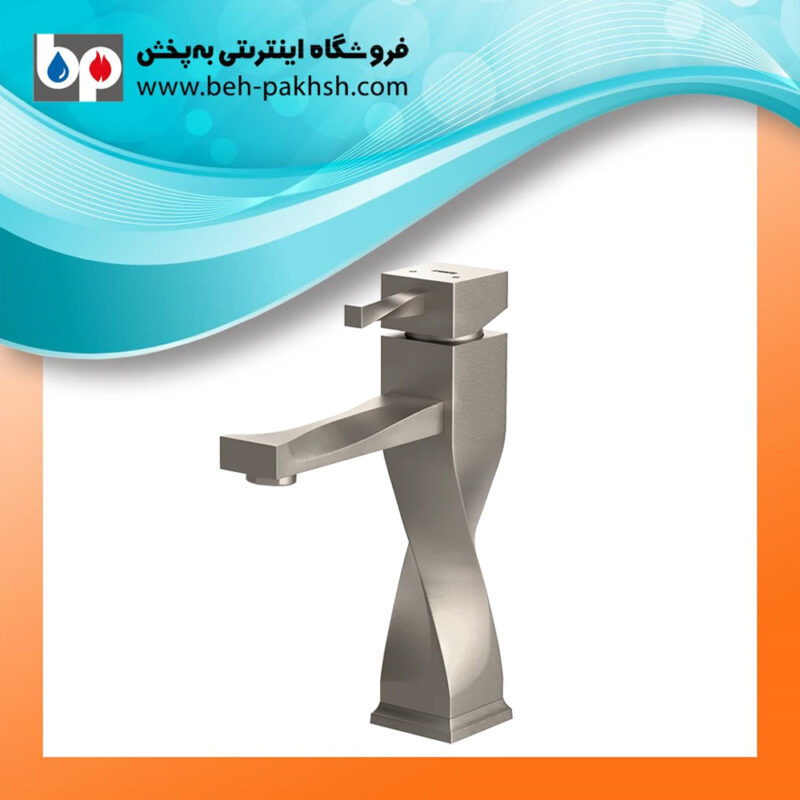 شیر روشویی کوتاه فیلادلفیا کسری کروم مات