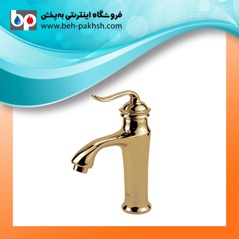 خرید شیر روشویی کوتاه دانوب کسری طلایی