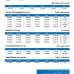 لیست قیمت محصولات برند کسری (6)